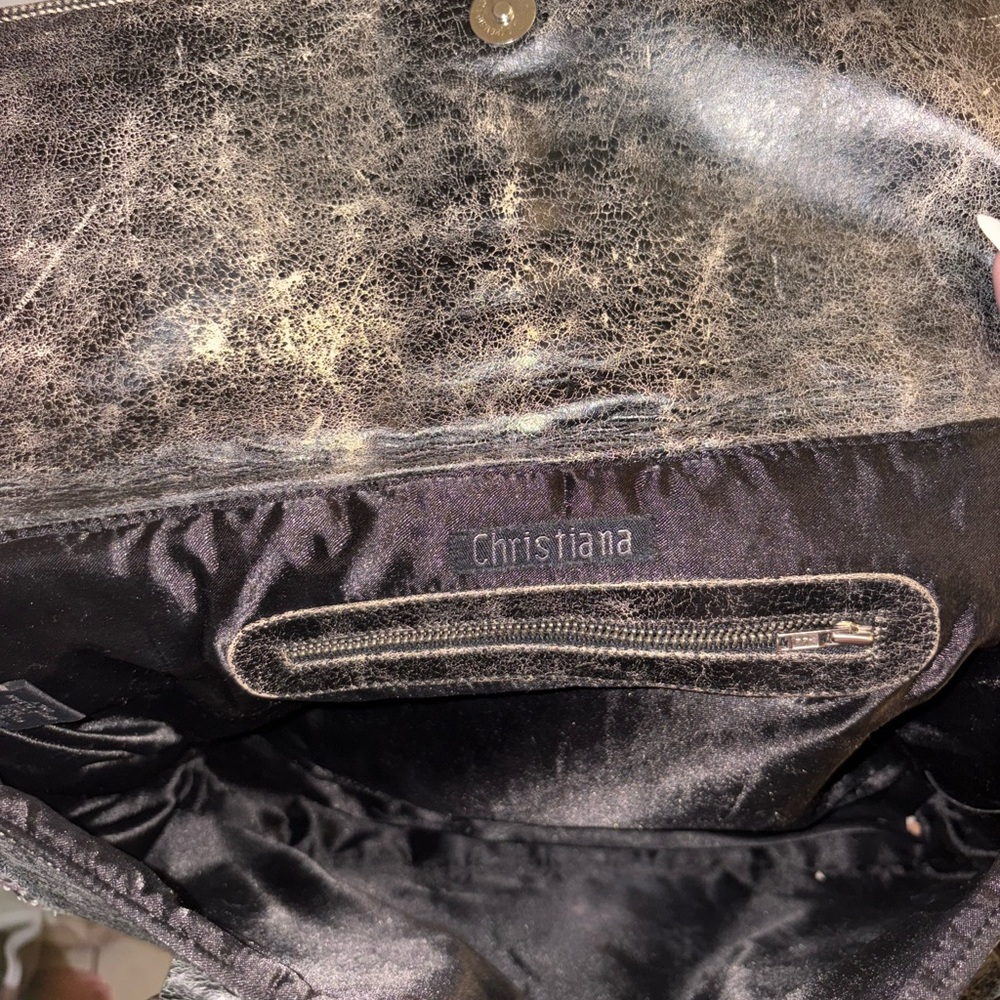 Patchwork Leather Shoulder Bag - image 5